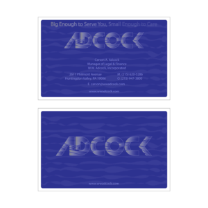 Business Card Design by kosovic1 for W.W. Adcock, Inc. | Design: #19409821