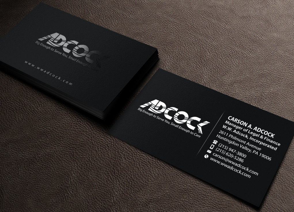 Diseño de Tarjeta de Presentación por Brand aid para W.W. Adcock, Inc. | Diseño #19405551
