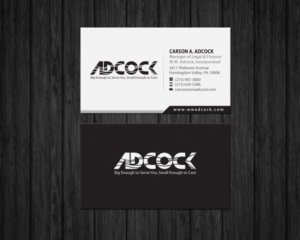 Business Card Design by Brand aid for W.W. Adcock, Inc. | Design: #19405559