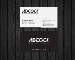 Business Card Design by Brand aid for W.W. Adcock, Inc. | Design: #19405562
