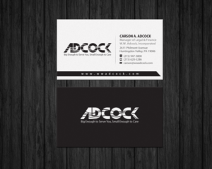 Business Card Design by Brand aid for W.W. Adcock, Inc. | Design: #19405571