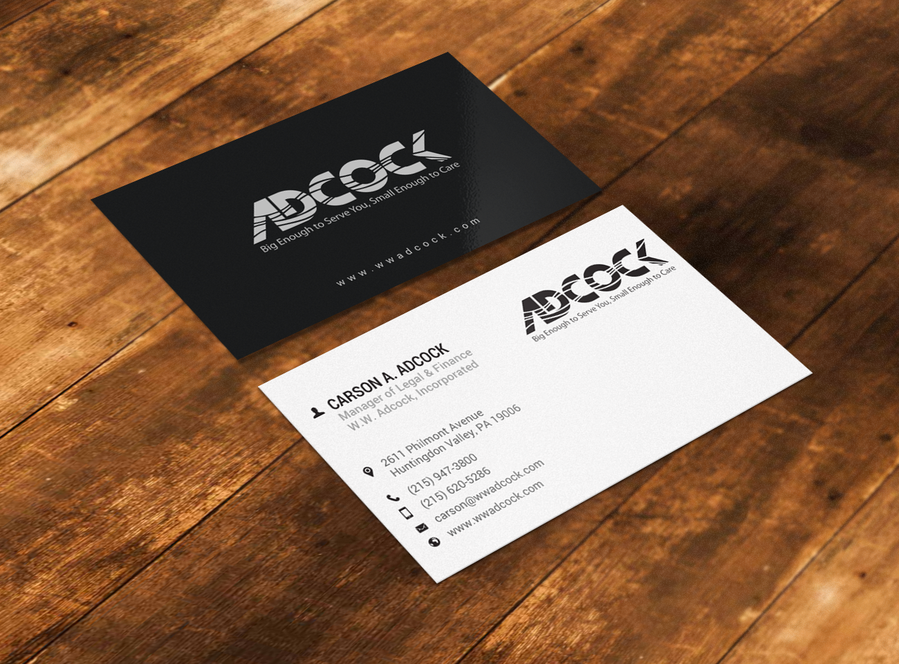 Business Card Design by chandrayaan.creative for W.W. Adcock, Inc. | Design #19405487