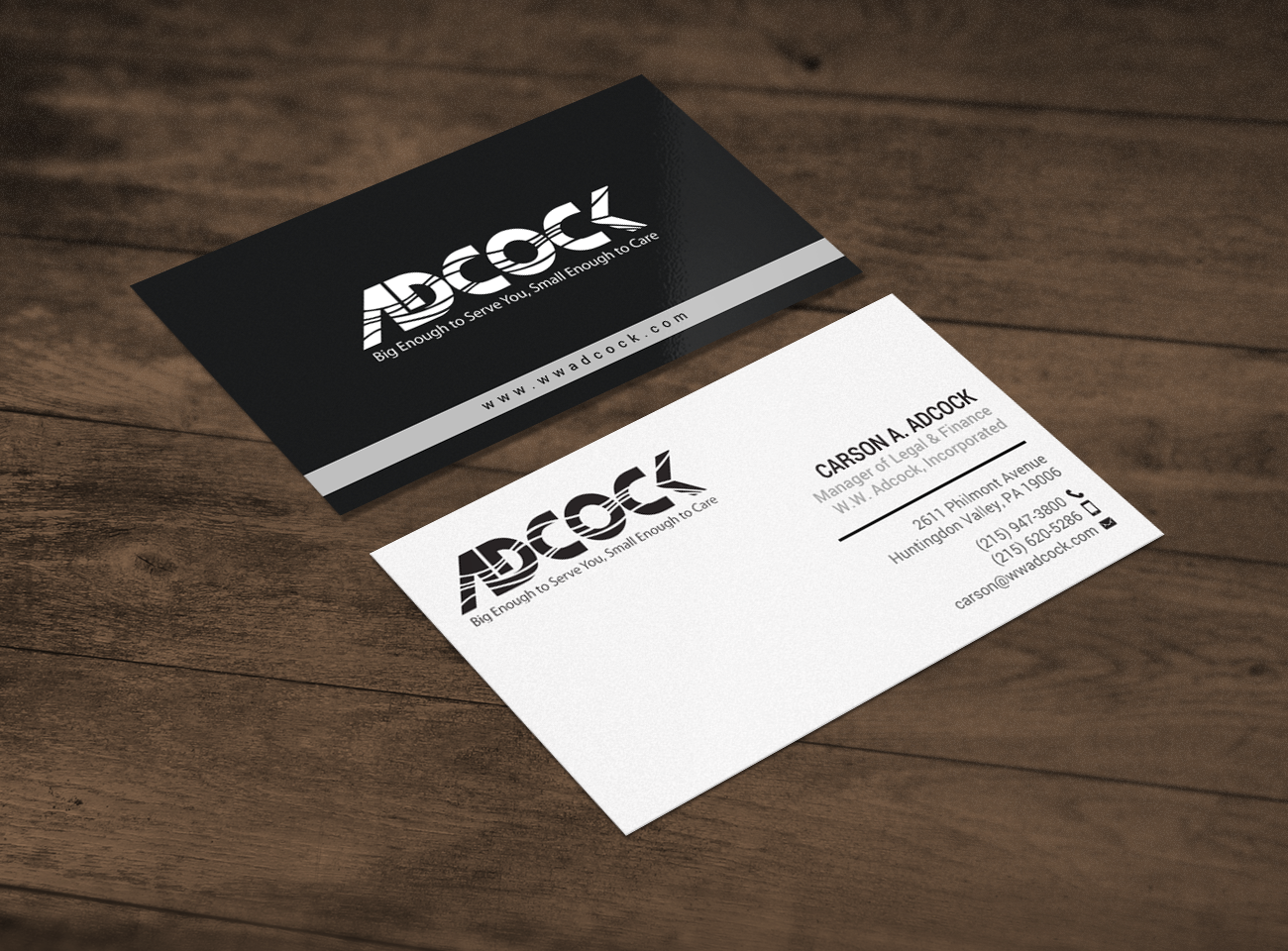 Business Card Design by chandrayaan.creative for W.W. Adcock, Inc. | Design #19405493