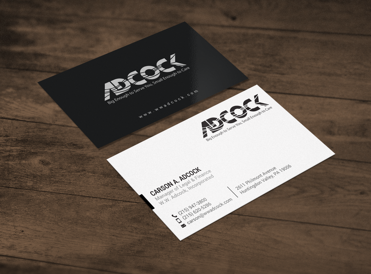 Business Card Design by chandrayaan.creative for W.W. Adcock, Inc. | Design #19405494