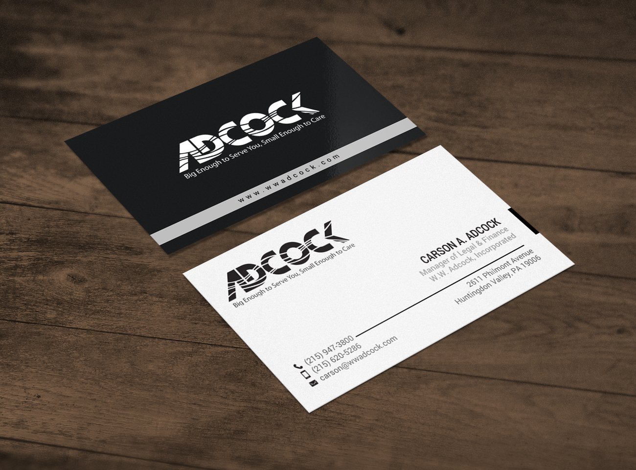 Business Card Design by chandrayaan.creative for W.W. Adcock, Inc. | Design #19405496