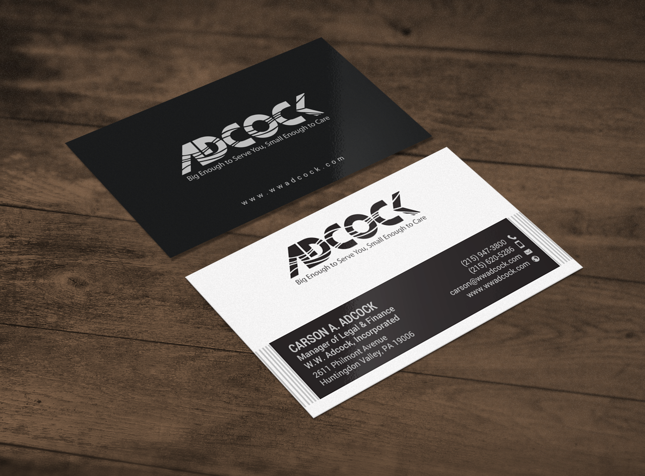 Business Card Design by chandrayaan.creative for W.W. Adcock, Inc. | Design #19405499