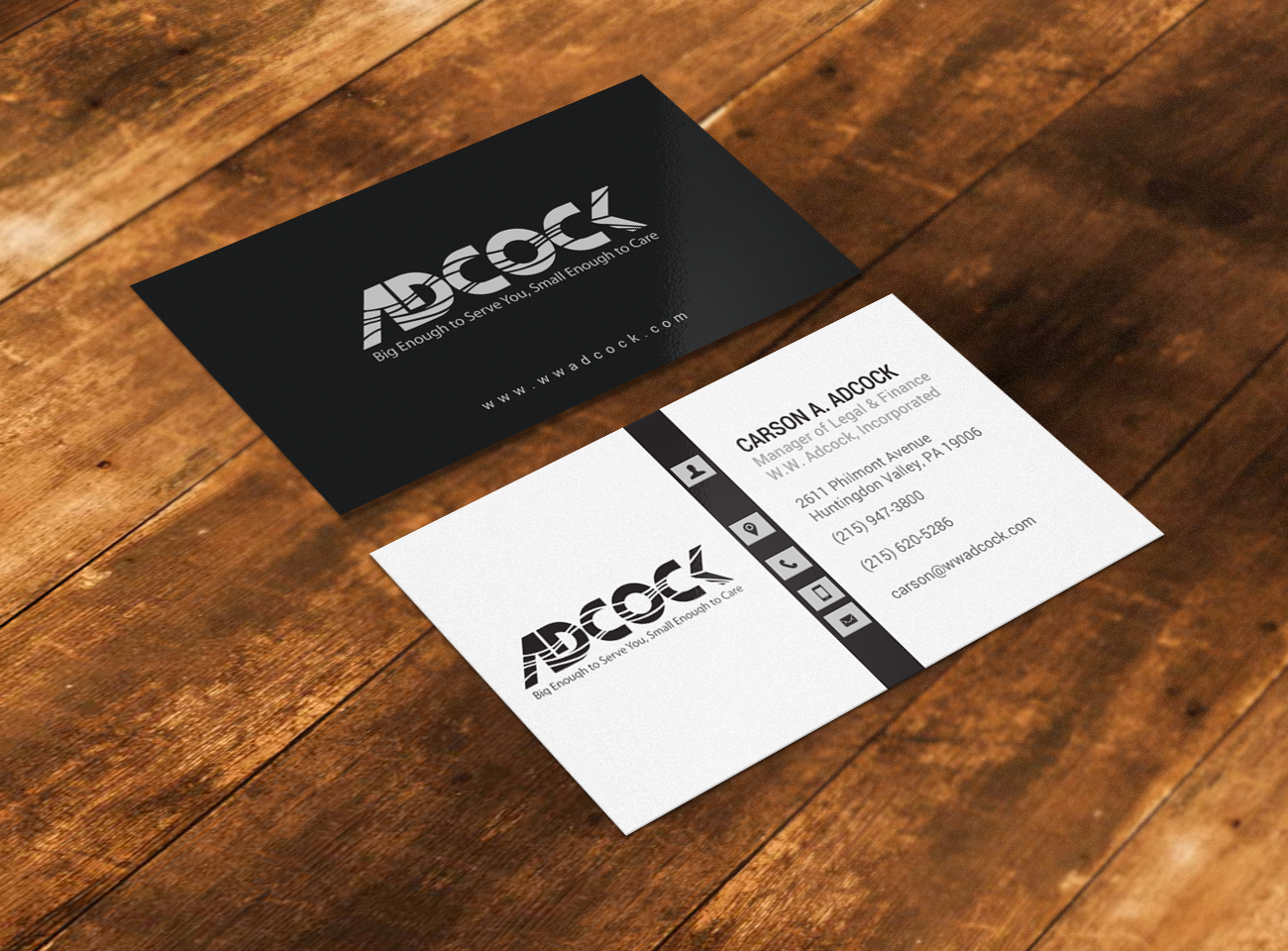 Business Card Design by chandrayaan.creative for W.W. Adcock, Inc. | Design #19405500