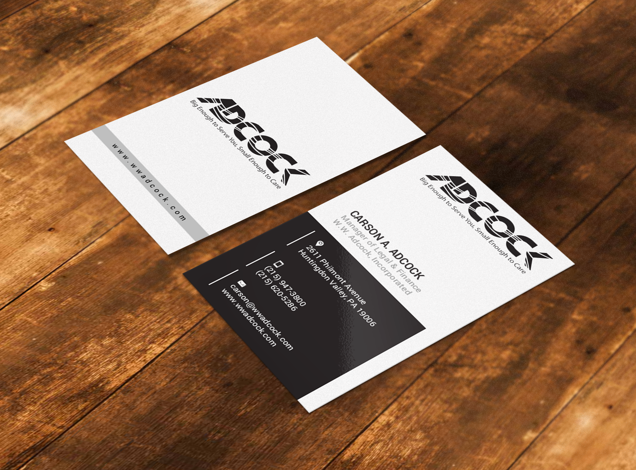 Visitenkarten-Design von chandrayaan.creative für W.W. Adcock, Inc. | Design #19405506