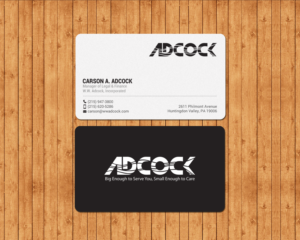 Diseño de Tarjeta de Presentación por chandrayaan.creative para W.W. Adcock, Inc. | Diseño #19409001