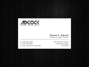 Business Card Design by Tripti Ranjan Gain for W.W. Adcock, Inc. | Design: #19393461