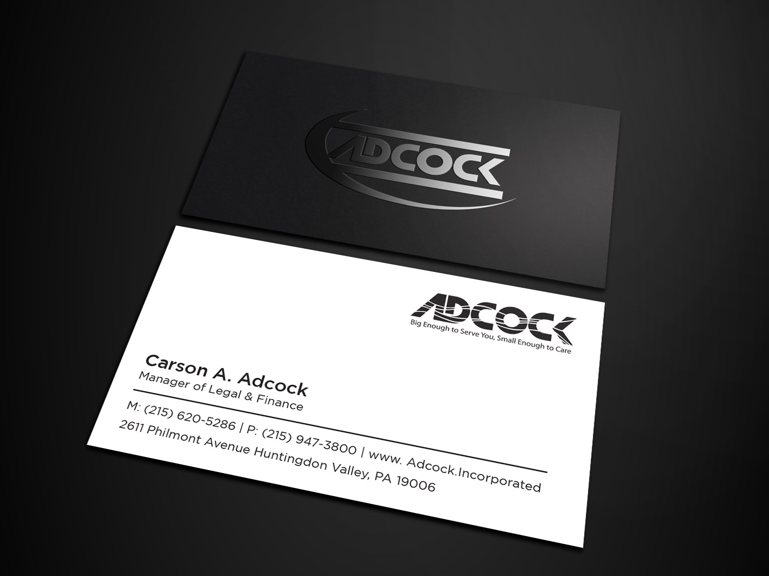 Diseño de Tarjeta de Presentación por Tripti Ranjan Gain para W.W. Adcock, Inc. | Diseño #19396705