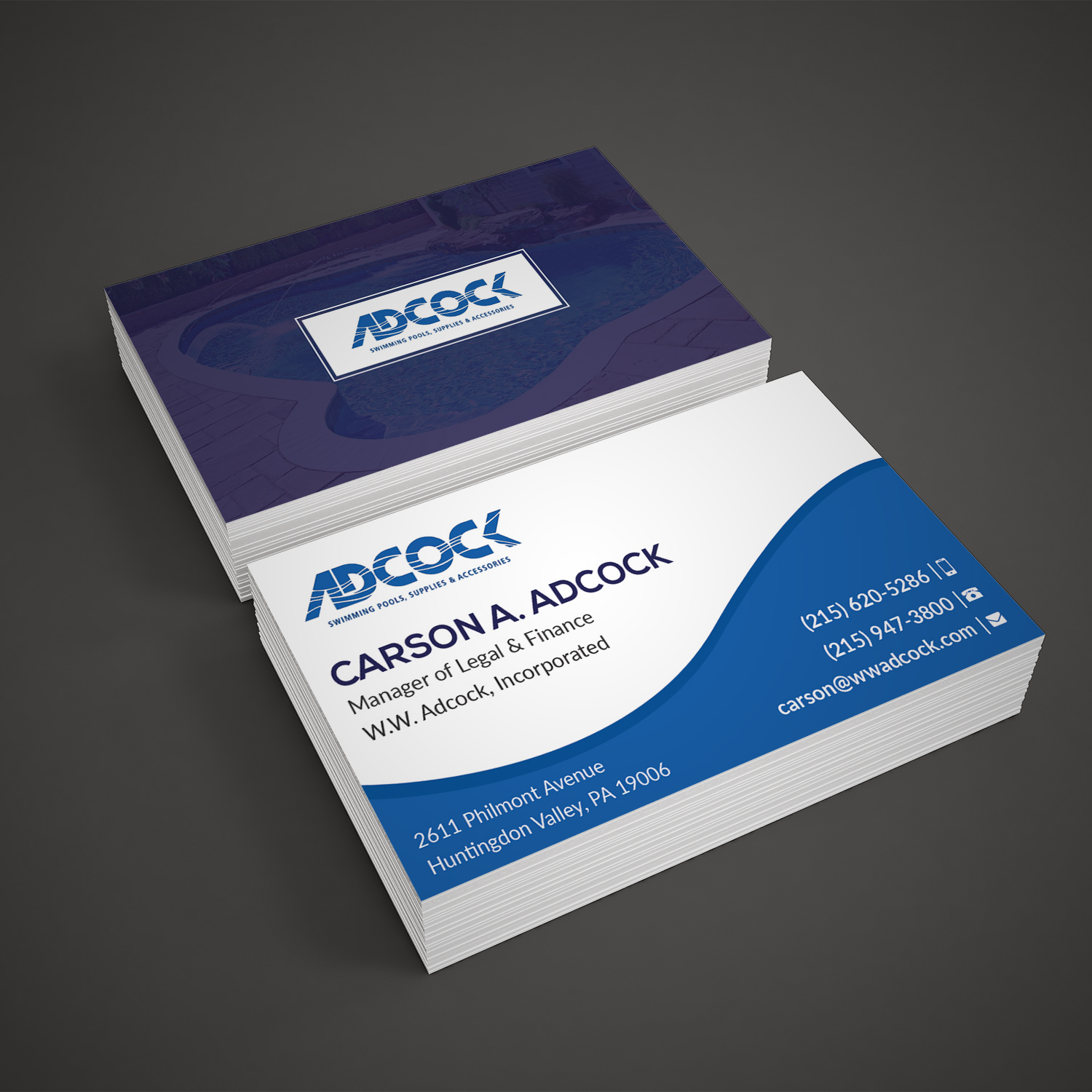 Business Card Design by Pd Work for W.W. Adcock, Inc. | Design #19450520