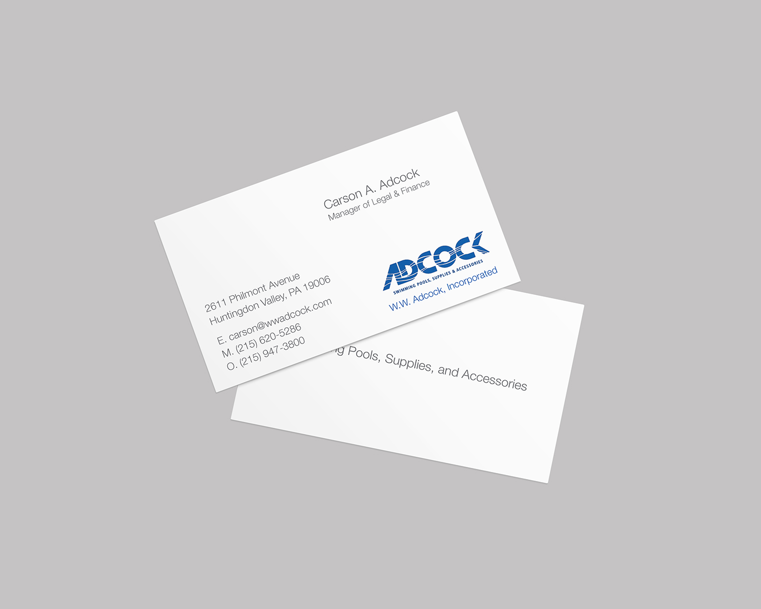 Business Card Design by Manaa Design for W.W. Adcock, Inc. | Design #19495137