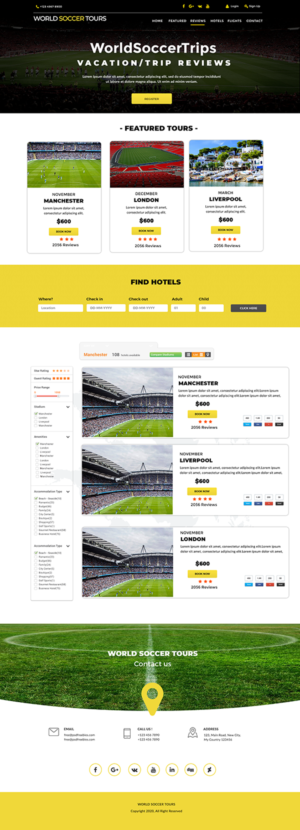 WorldSoccerTrips.com | Web Design by Graphicsbox