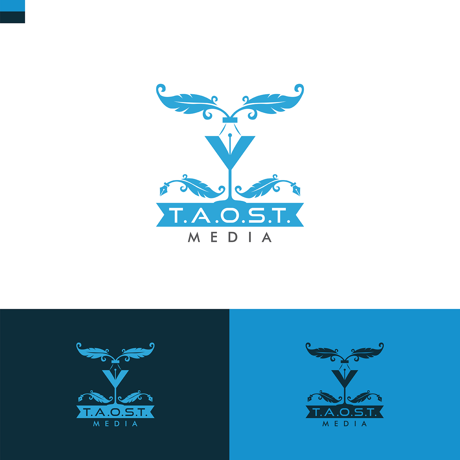 Logo Design by KabhTech Studio for T.A.O.S.T. Media, Corp. | Design #19534816