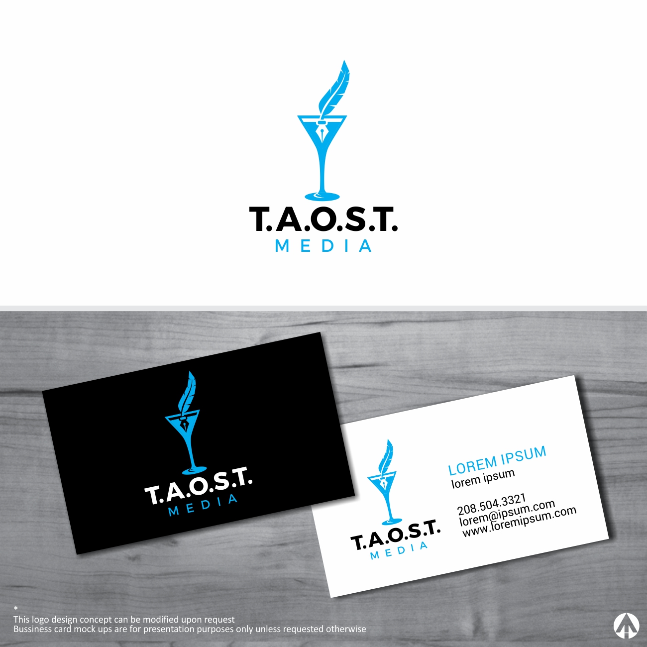 Logo Design by MBARO for T.A.O.S.T. Media, Corp. | Design #19547595