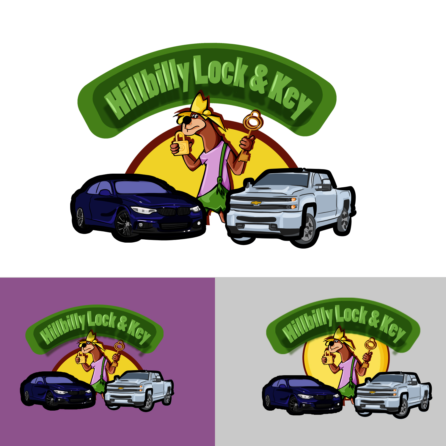 Logo Design by dalia kamel 109 for Hillbilly Lock & Key | Design #19440285