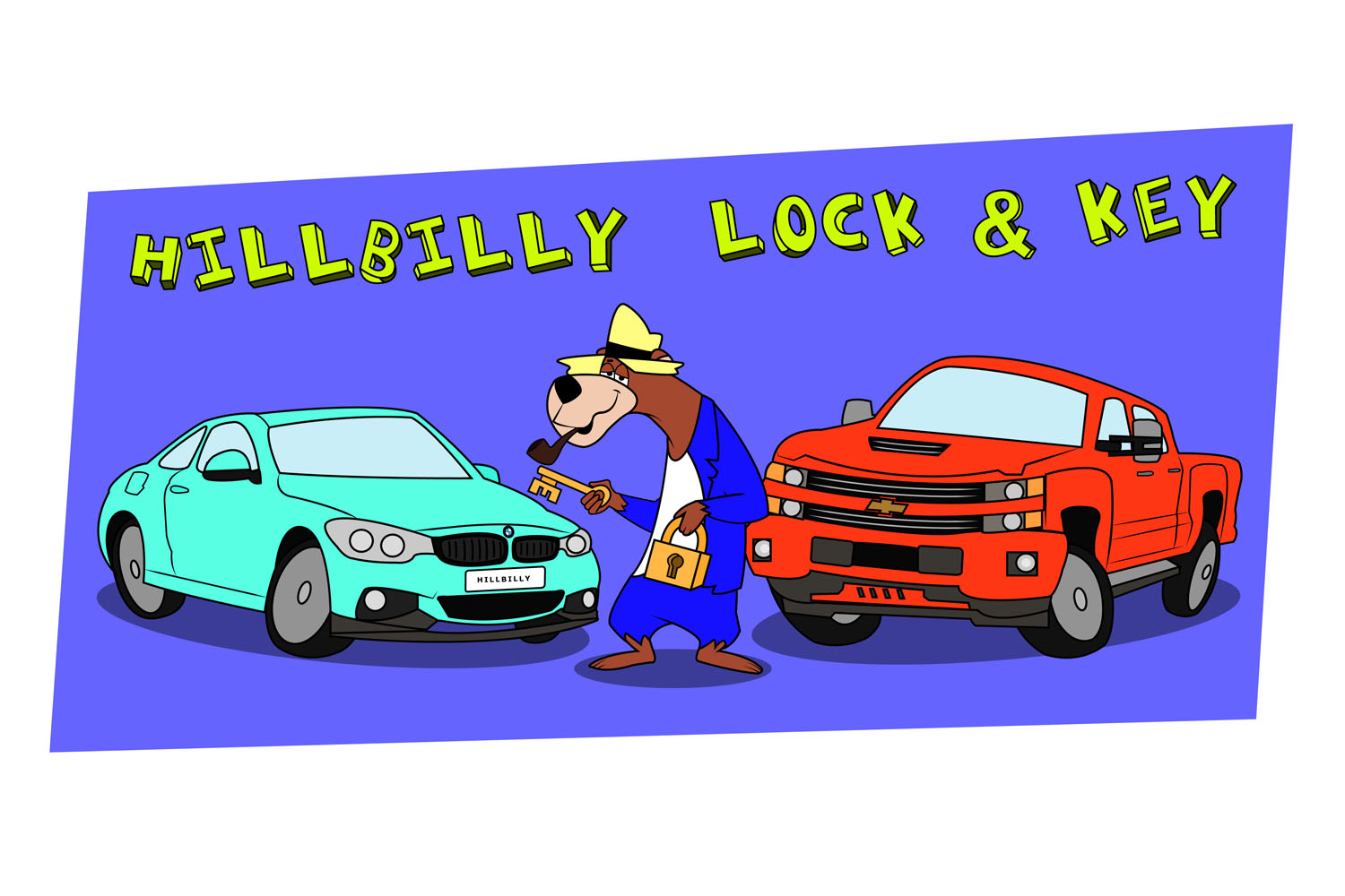 Logo Design by YAS9 for Hillbilly Lock & Key | Design #19504202