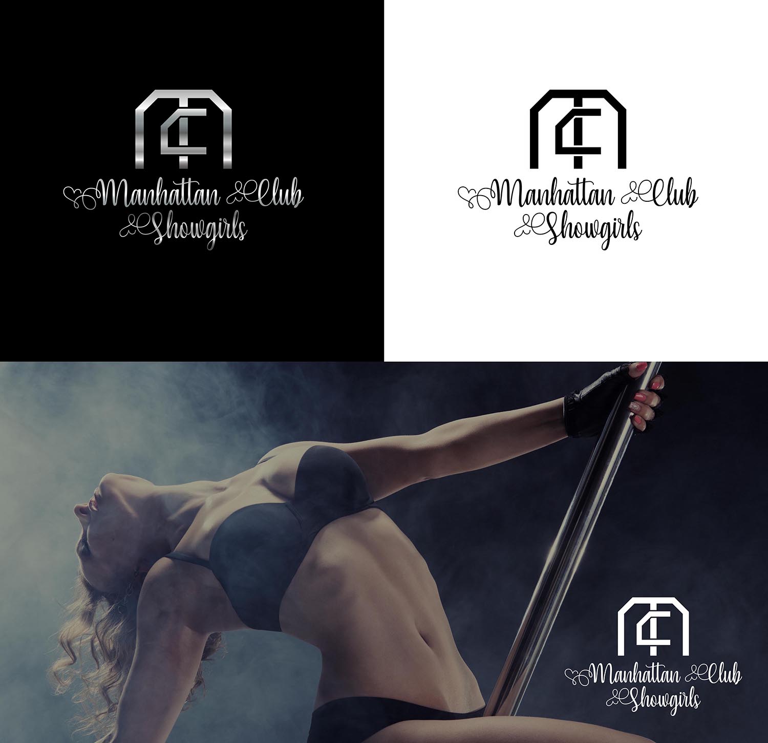 Logo Design by faical kasimi 2 for Manhattan Club | Design #19407954