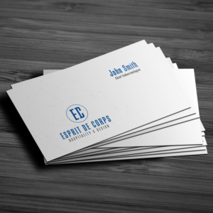 Main text: Esprit de Corps Sub: Hospitality & Design  | Logo Design by SlashGrid