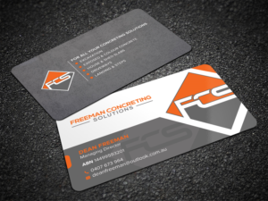 freeman concreting solution | Diseño de Tarjeta de Presentación por Sandaruwan