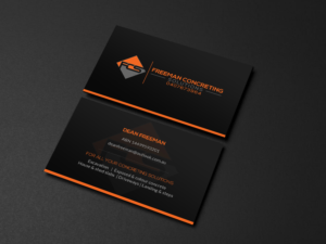 Design de Carte de Visite par Creations Box 2015 pour Freeman concreting solutions | Design : #19453218