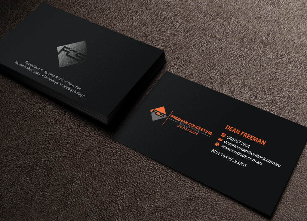 Design de Carte de Visite par Brand aid pour Freeman concreting solutions | Design #19444796