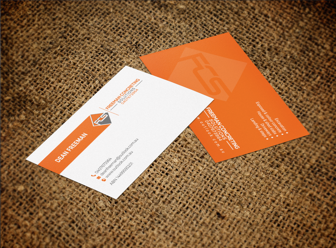 Business Card Design by chandrayaan.creative for Freeman concreting solutions | Design #19446663