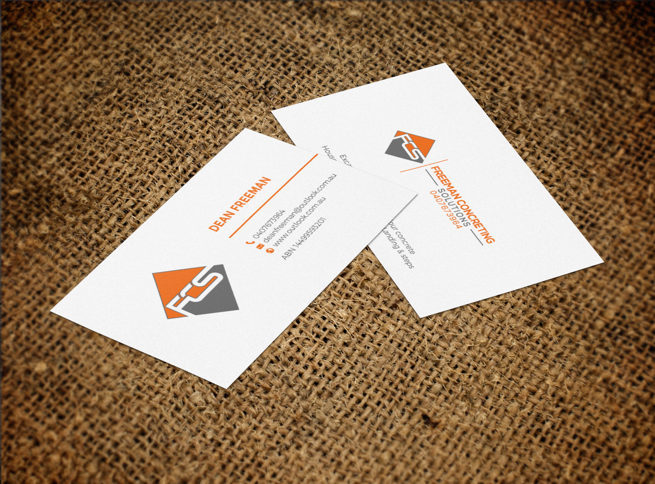 Business Card Design by chandrayaan.creative for Freeman concreting solutions | Design #19446665