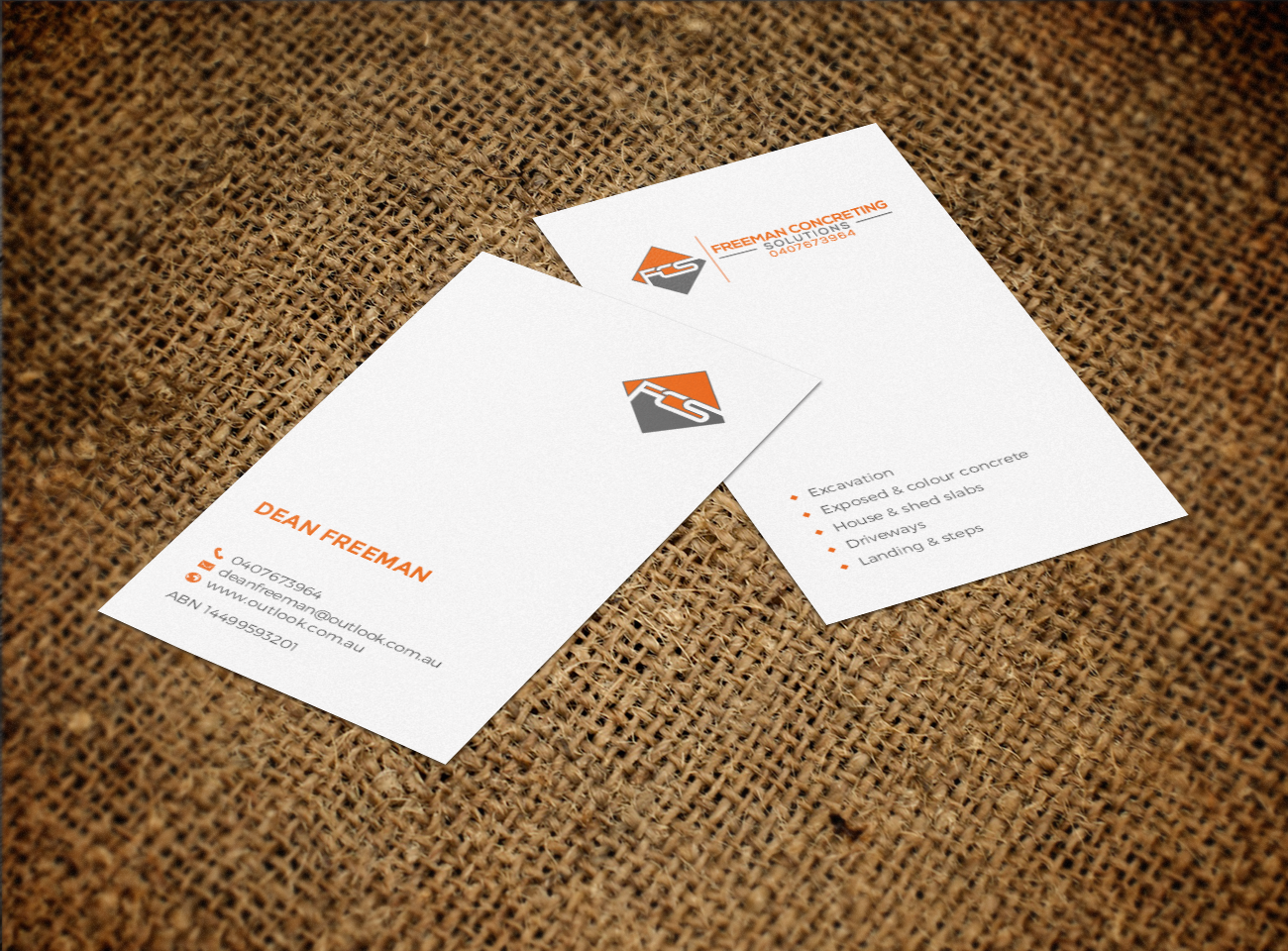 Business Card Design by chandrayaan.creative for Freeman concreting solutions | Design #19446697