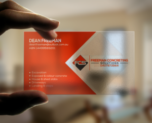 Diseño de Tarjeta de Presentación por chandrayaan.creative para Freeman concreting solutions | Diseño: #19446725