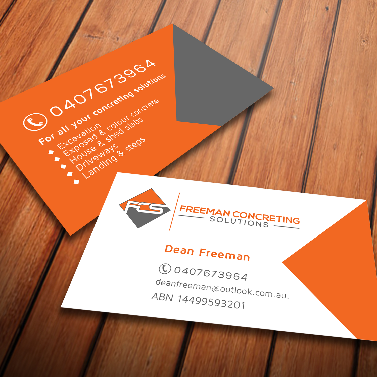Business Card Design by Mungbejotok for Freeman concreting solutions | Design #19498105