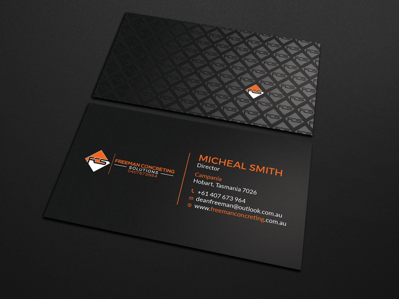 Design de Carte de Visite par Tripti Ranjan Gain pour Freeman concreting solutions | Design #19434380