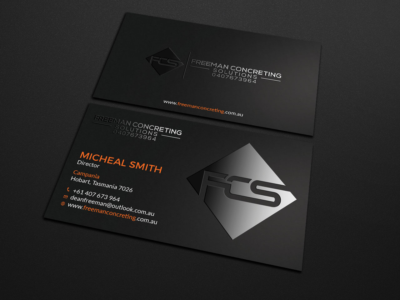 Design de Carte de Visite par Tripti Ranjan Gain pour Freeman concreting solutions | Design #19434396