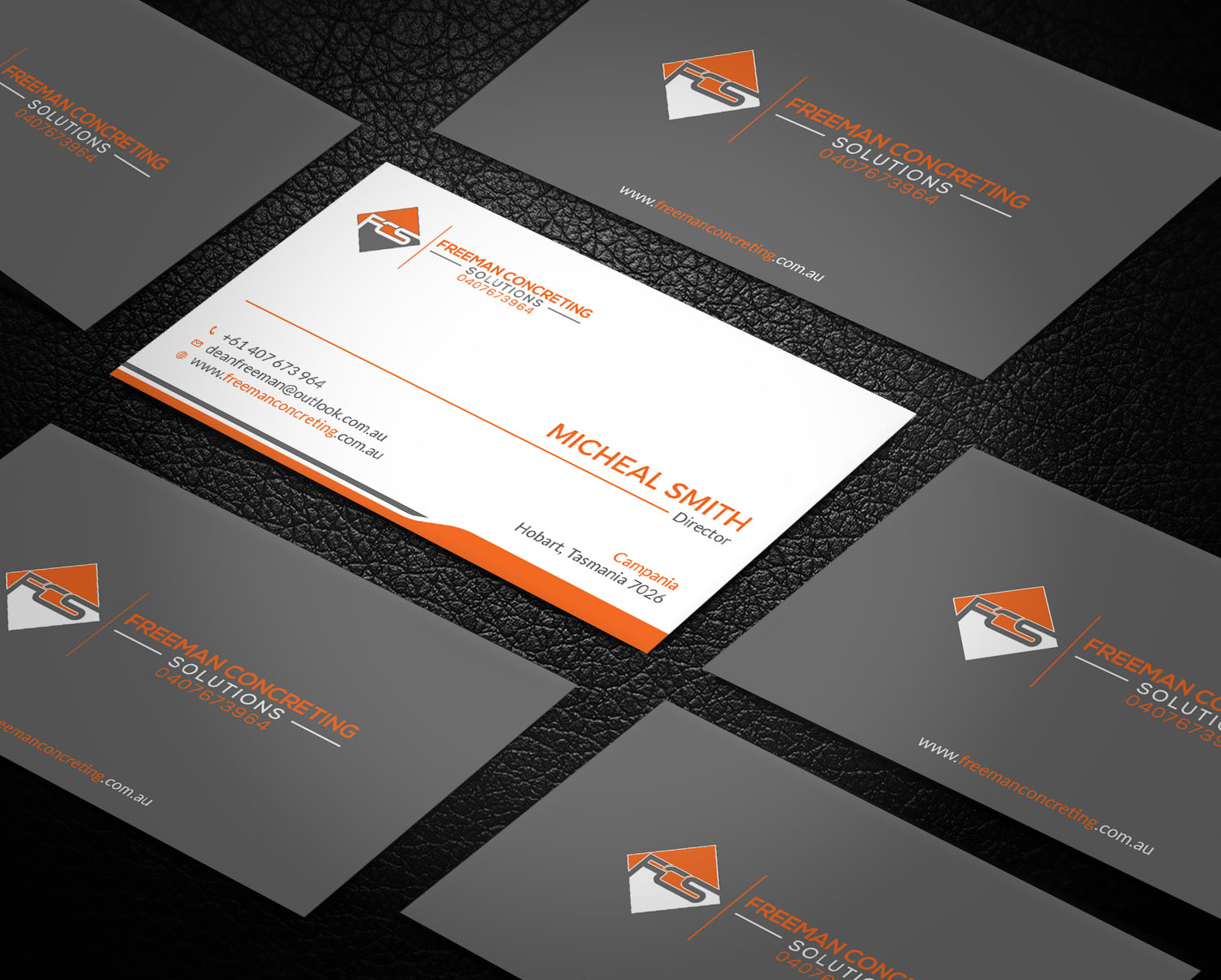 Business Card Design by Tripti Ranjan Gain for Freeman concreting solutions | Design #19434426