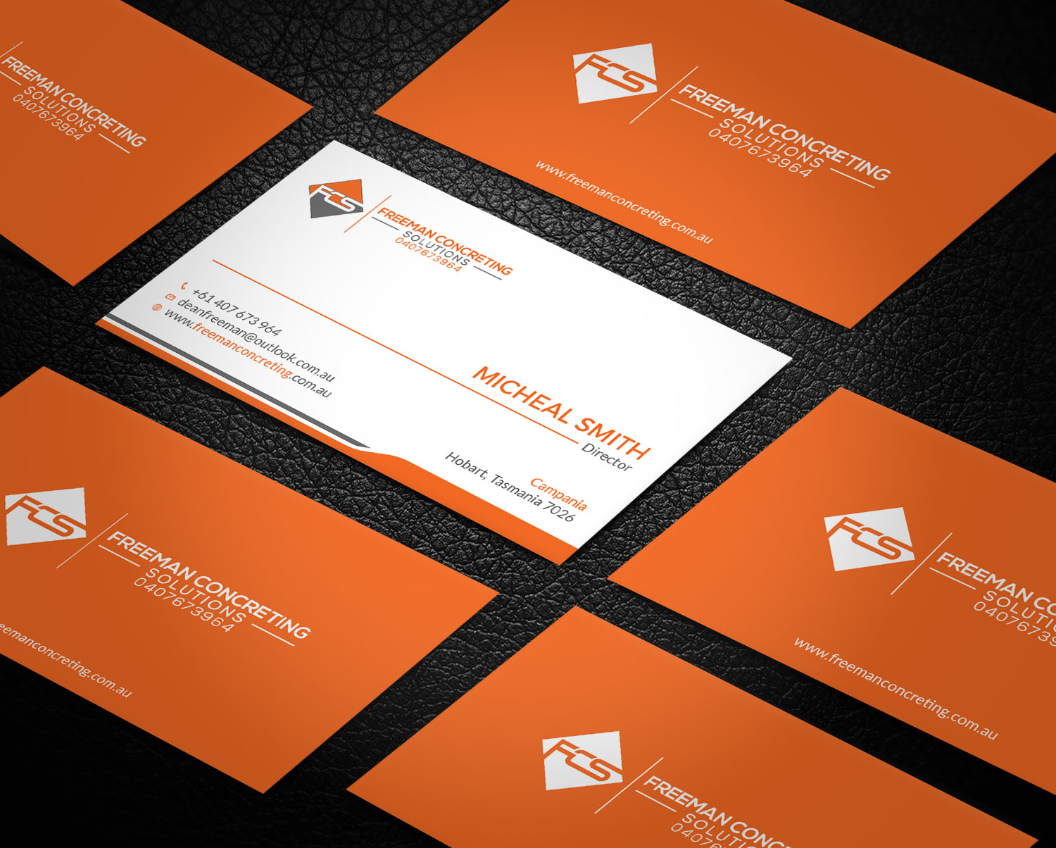 Business Card Design by Tripti Ranjan Gain for Freeman concreting solutions | Design #19434428