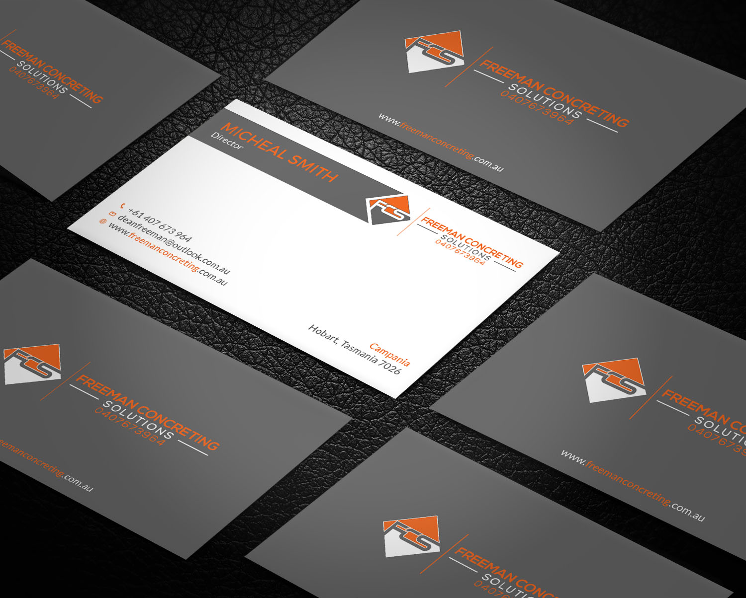 Business Card Design by Tripti Ranjan Gain for Freeman concreting solutions | Design #19434432