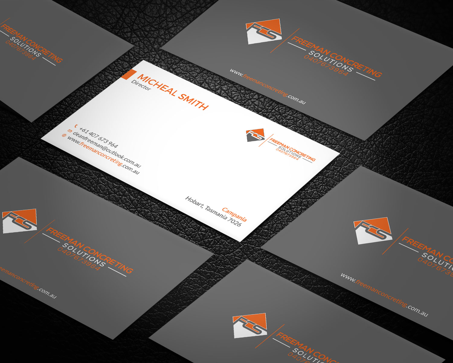 Business Card Design by Tripti Ranjan Gain for Freeman concreting solutions | Design #19434434