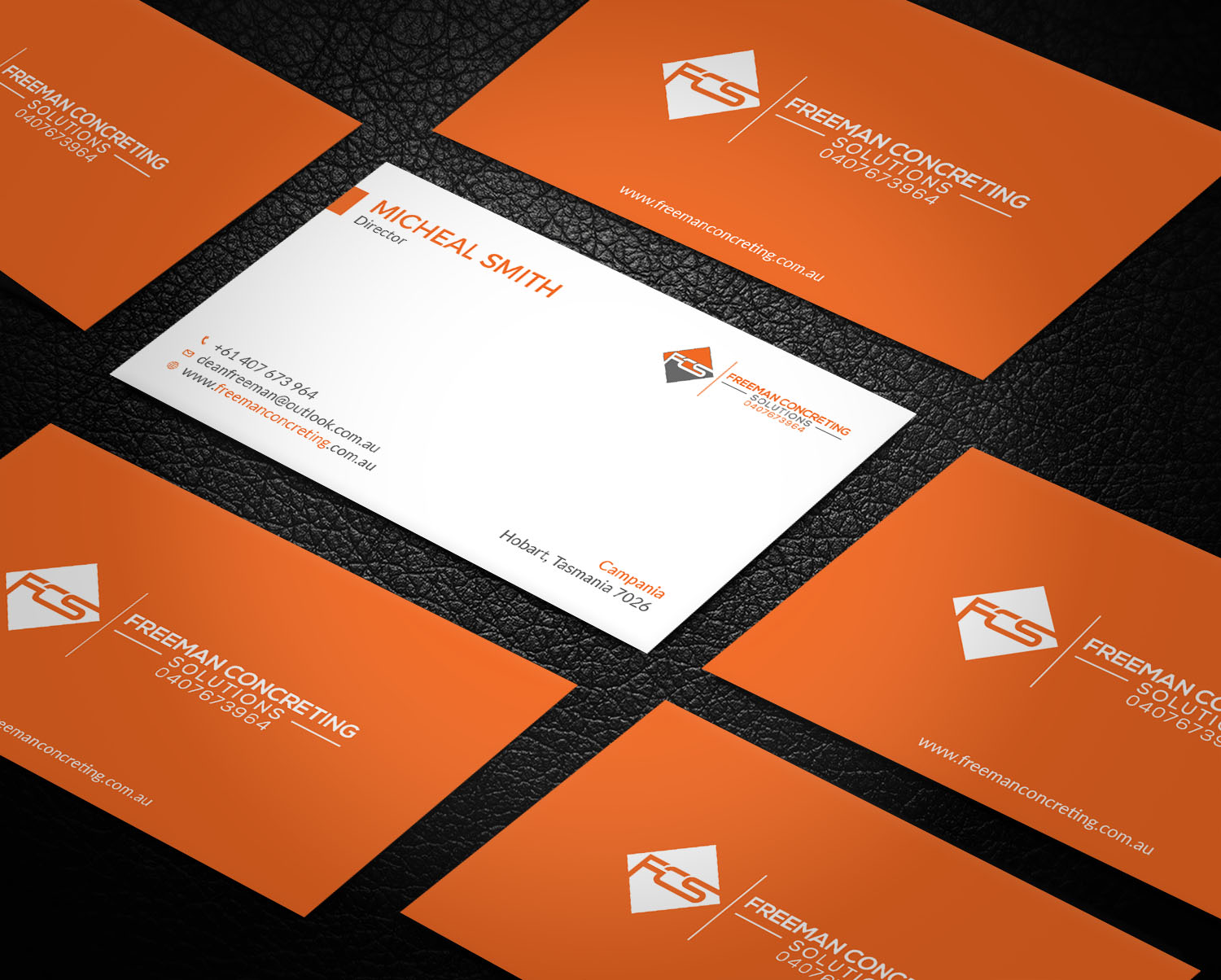 Business Card Design by Tripti Ranjan Gain for Freeman concreting solutions | Design #19434436