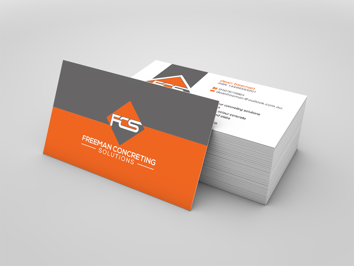Business Card Design by dkthedon for Freeman concreting solutions | Design #19447913