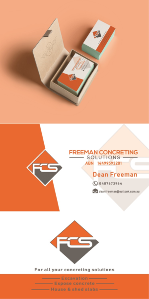 Diseño de Tarjeta de Presentación por Tejas Arya para Freeman concreting solutions | Diseño: #19496381