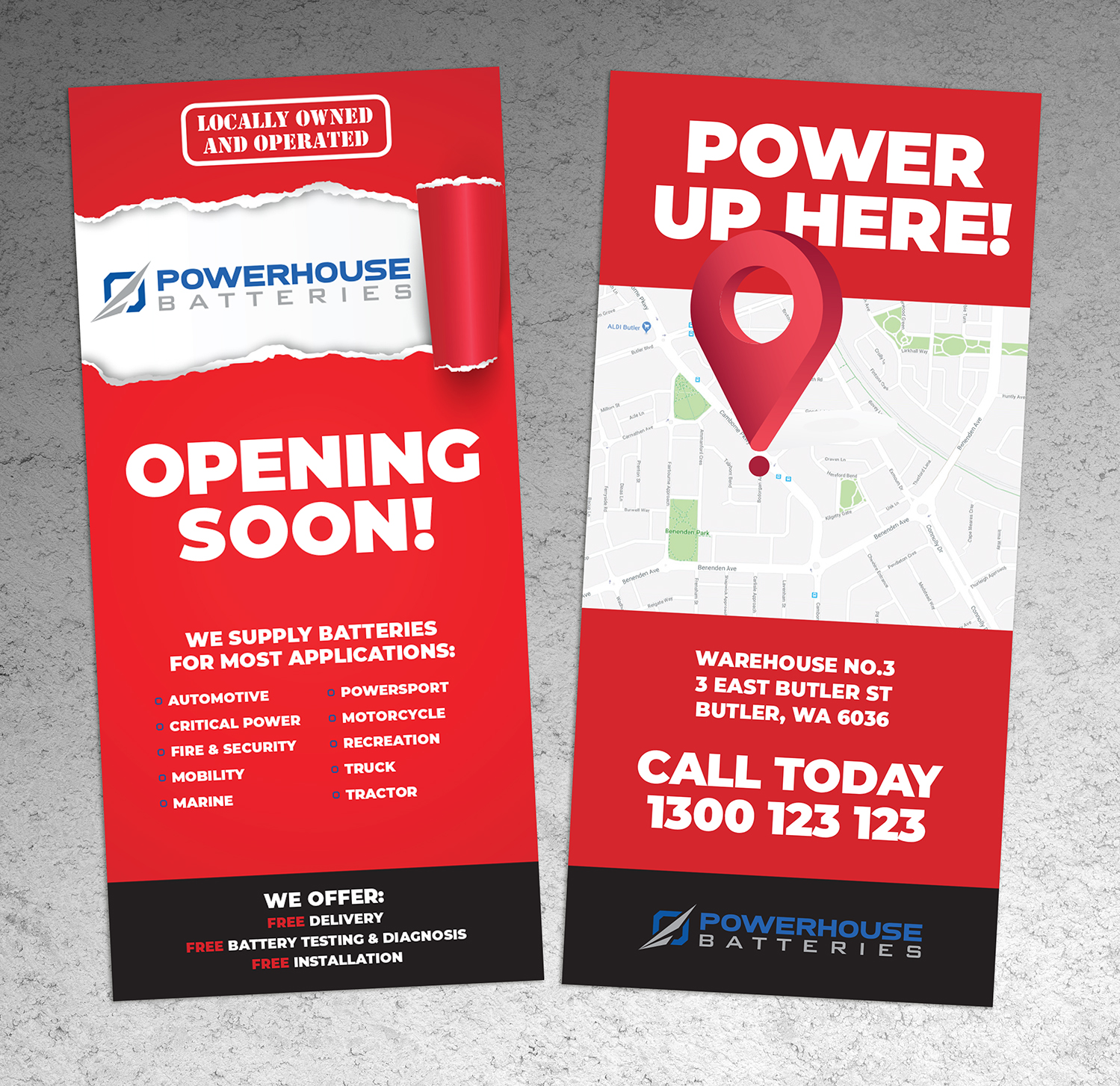 Flyer Design by andrew3344 for Powerhouse Batteries Pty Ltd | Design #19519989