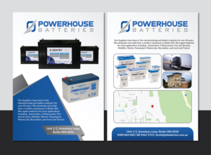 Flyer Design by Deziners Zone for Powerhouse Batteries Pty Ltd | Design: #19507475