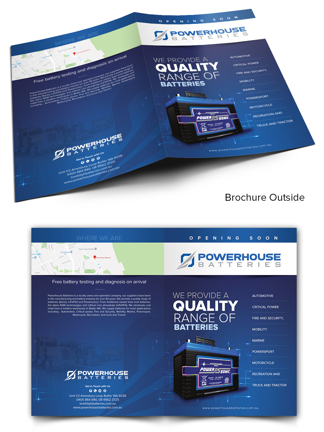 Flyer Design by SAI DESIGNS for Powerhouse Batteries Pty Ltd | Design #19577220