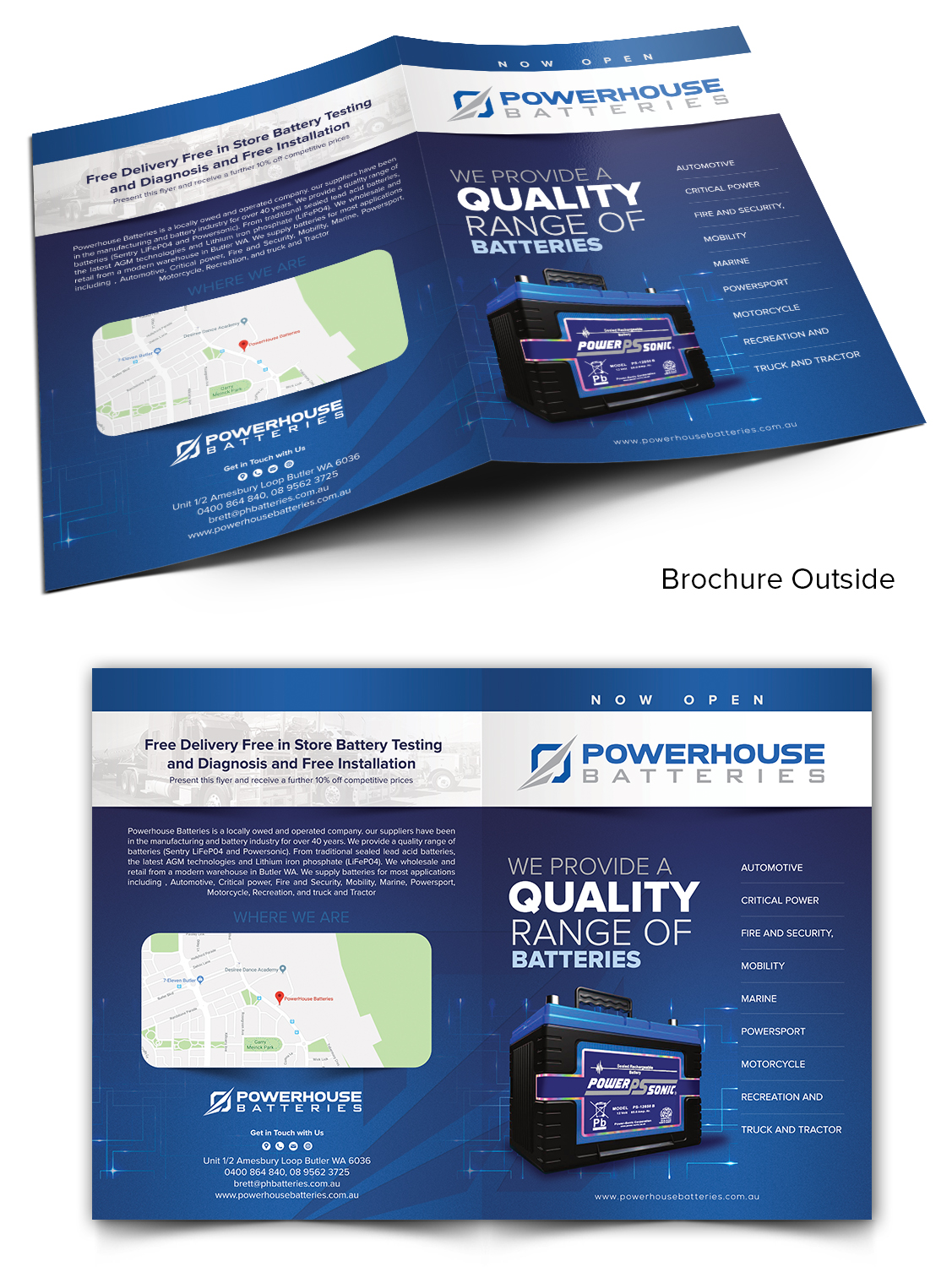 Flyer Design by SAI DESIGNS for Powerhouse Batteries Pty Ltd | Design #19594646