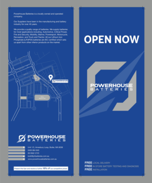 Flyer Design by Fine Graphics House for Powerhouse Batteries Pty Ltd | Design: #19727811
