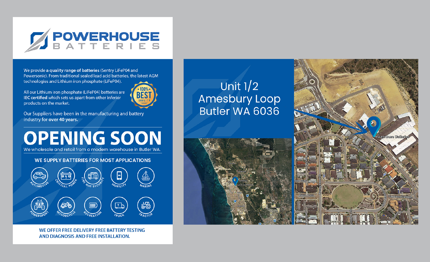 Flyer Design by sp3l4 for Powerhouse Batteries Pty Ltd | Design #19531899