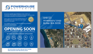 Flyer Design by sp3l4 for Powerhouse Batteries Pty Ltd | Design: #19543676