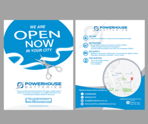 Flyer Design by JanuX for Powerhouse Batteries Pty Ltd | Design #19726906
