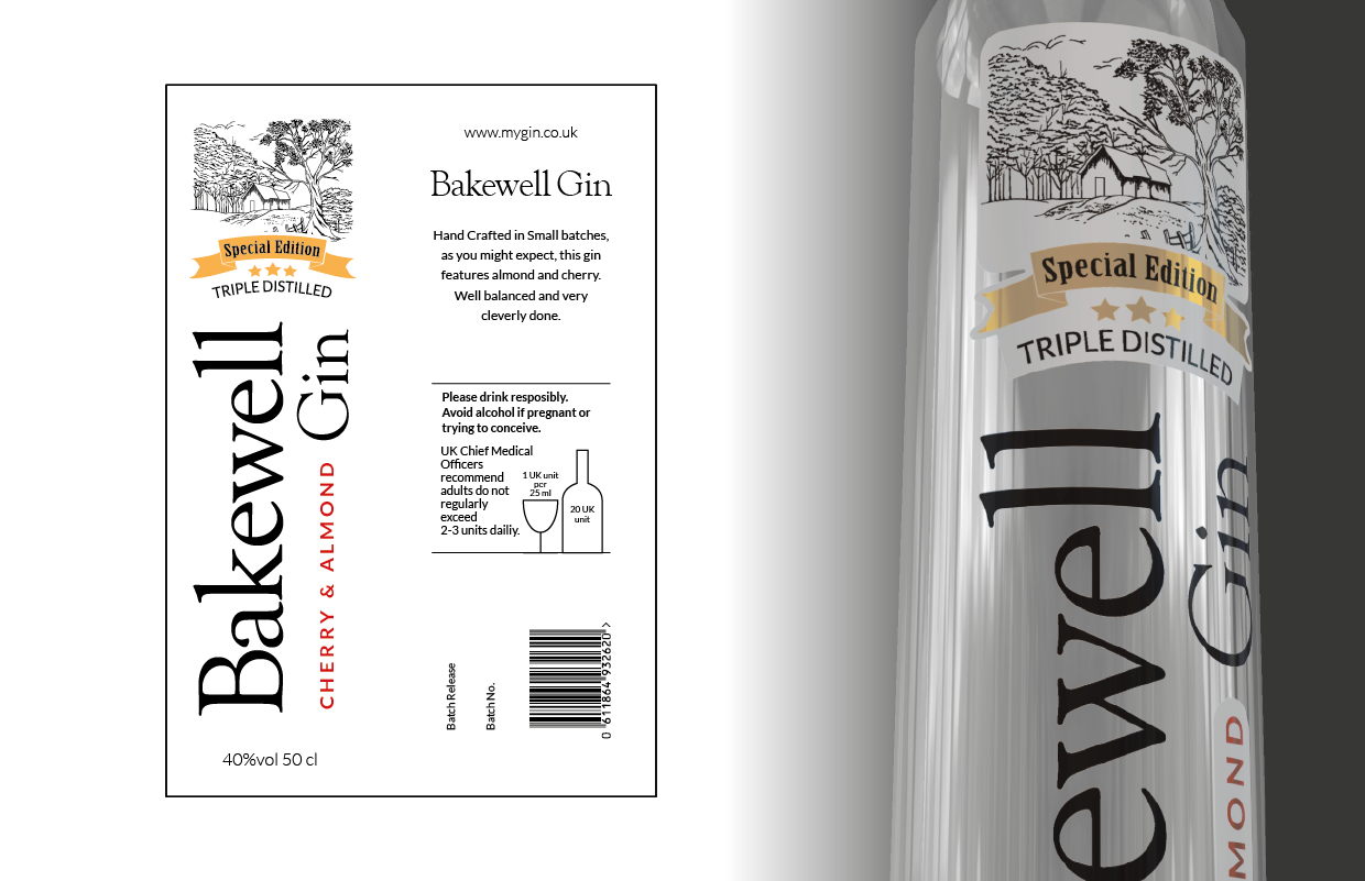 Packaging Design by Jozbel for The Handmade Gin Company | Design #19445527